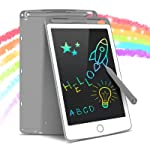 Tecboss Lcd Writing Tablet, Colorful Electronic Digital Doodle Board Drawing Pad Educational Toys, Gifts For 3-6 Years Old Boy And Girls At Home School (Gray, 8.5 Inch)