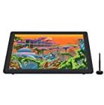 Huion Kamvas 22 Plus Graphics Drawing Tablet With Full-Laminated Qd Lcd Screen 140%S Rgb Android Support Battery-Free Stylus 8192 Pen Pressure Tilt Adjustable Stand - 21.5Inch